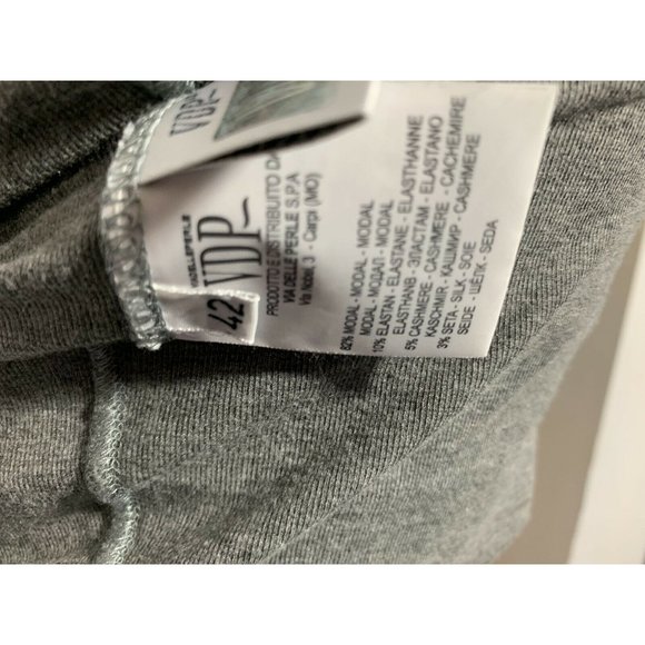 VDP GRAY SHIRT Size 8 For Women Made In Italy - Picture 6 of 6